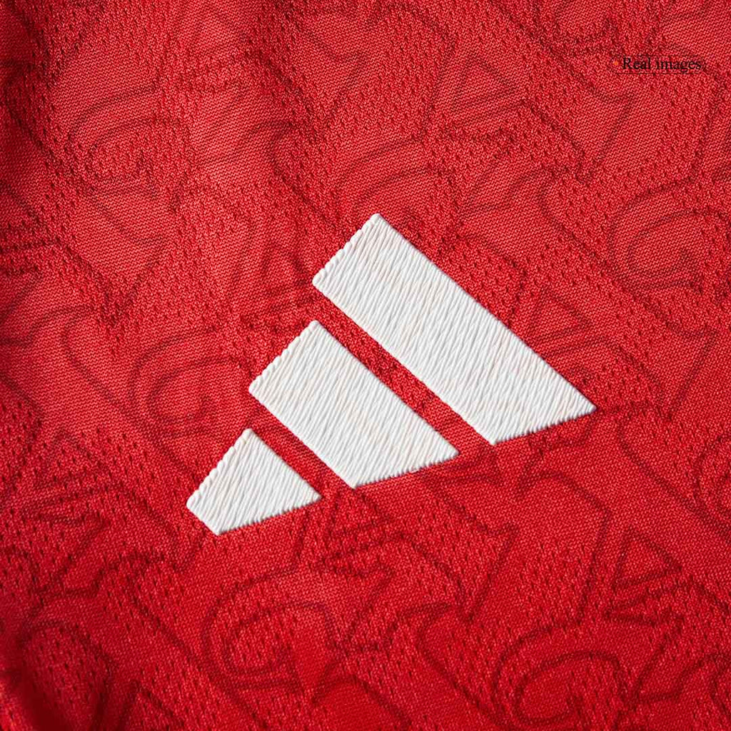 SALIBA #2 Arsenal Domicile Maillot 2025/26 Rouge Authentique