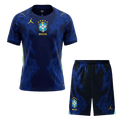 Brésil Extérieur Maillot Kit - Coupe du Monde 2026 Bleu