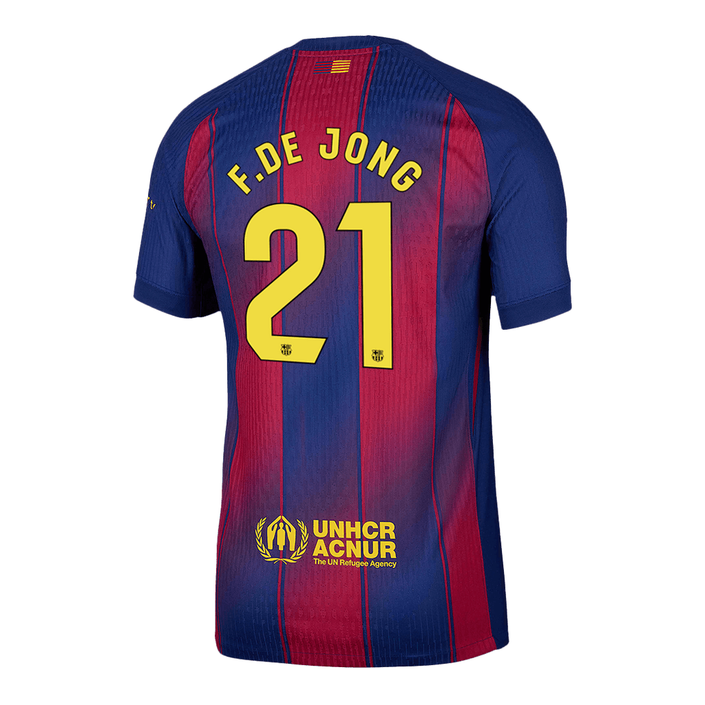 F.DE JONG #21 Barcelone Domicile Maillot 2025/26 Authentique
