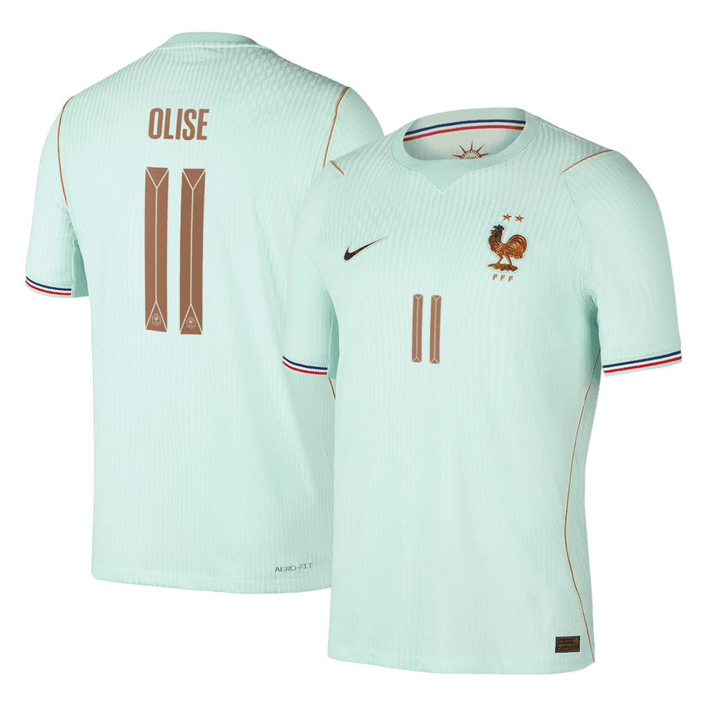 OLISE #11 France Extérieur Maillot - Coupe du Monde 2026 Vert Joueur