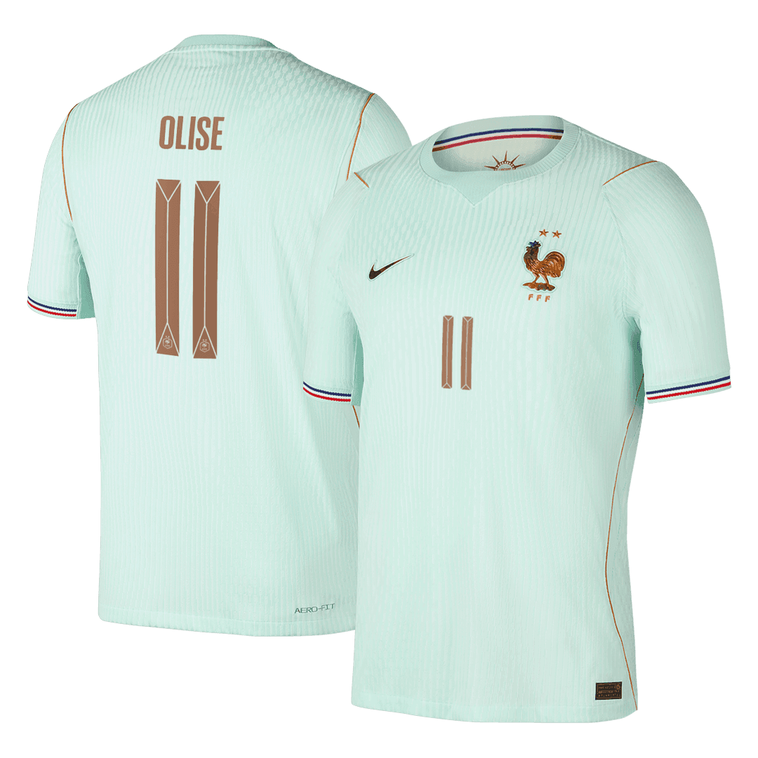 OLISE #11 France Extérieur Maillot - Coupe du Monde 2026 Vert Joueur