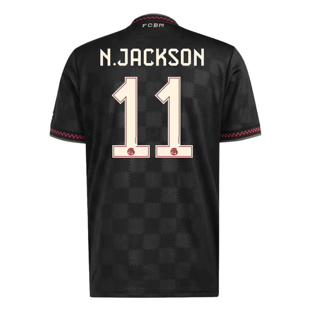 N.JACKSON #11 Munich Third Maillot 2025/26 Noir