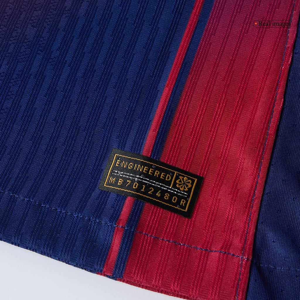 ROONY #19 Barcelone Domicile Maillot 2025/26 Rouge et Bleu Joueur - UCL