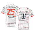 MÜLLER #25 Munich Extérieur Maillot 2025/26 Blanc Joueur