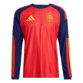 Espagne Domicile Maillot Manches Longues - Coupe du Monde 2026 Rouge