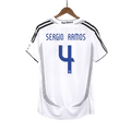 SERGIO RAMOS #4 Retro Real Madrid Domicile Maillot 2006/07