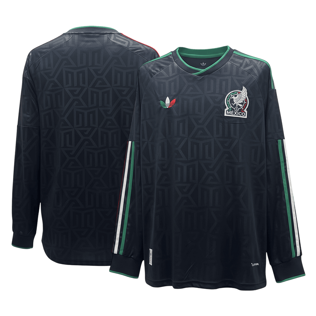 Mexique Maillot Manches Longues - Coupe du Monde 2026 Noir Grande Taille