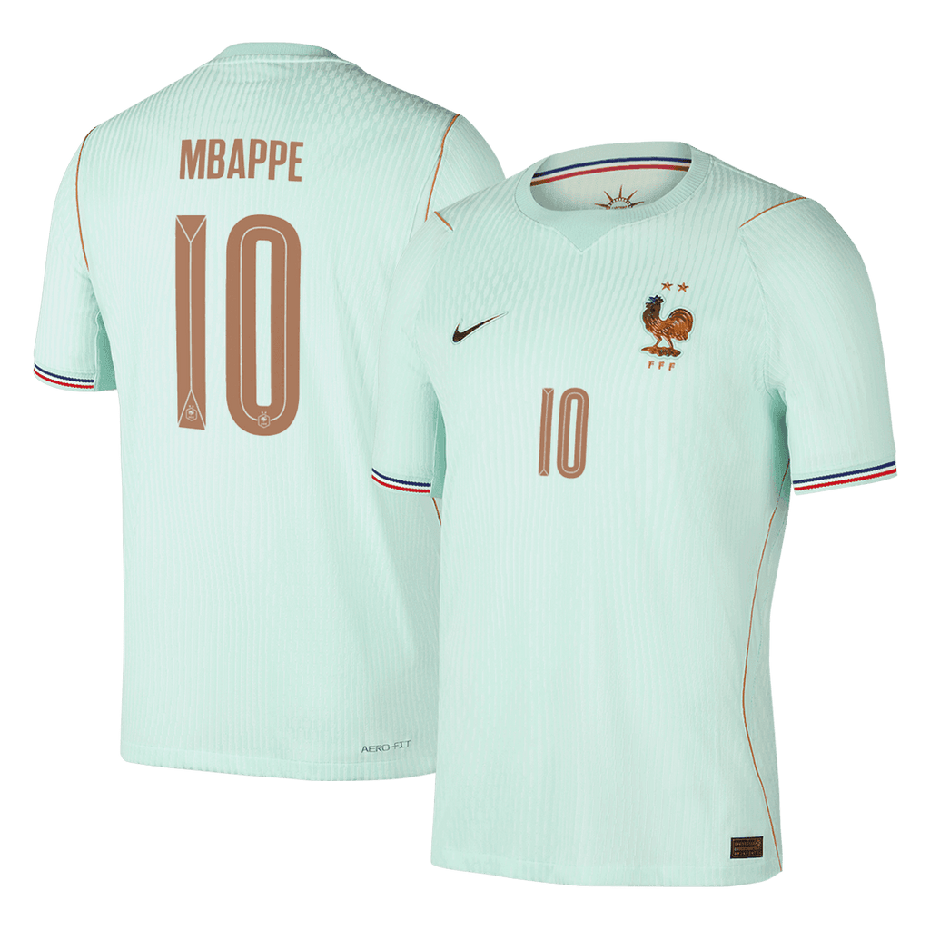 MBAPPE #10 France Extérieur Maillot - Coupe du Monde 2026 Vert Joueur