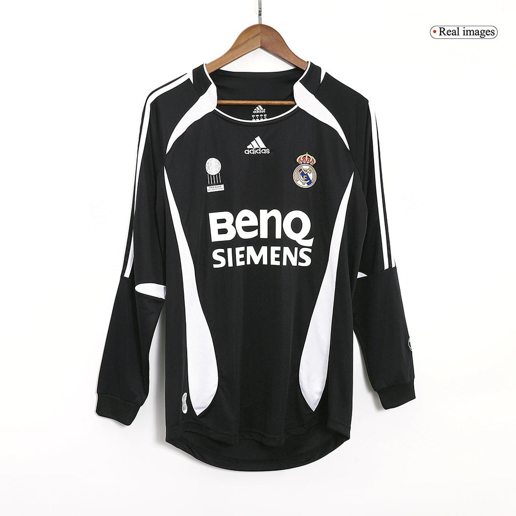 BECKHAM #23 Retro Real Madrid Extérieur Maillot Manches Longues 2006/07