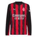 AC Milan Domicile Maillot Manches Longues 2025/26 Rouge&Noir Grande Taille