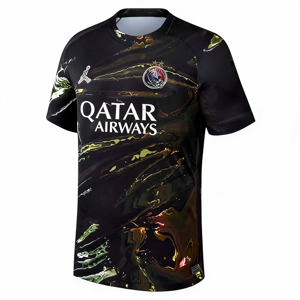Champions of Europe #26 Maillot 2025/26 Enfant Noir - 2 Stars
